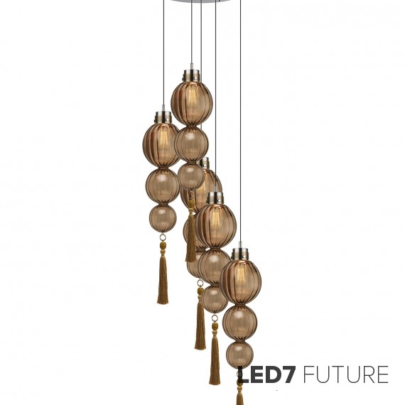 Heathfield Lighting - Medina Circle 5 Chandelier